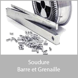 Soudure barre et grenaille