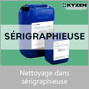 Nettoyage dans sérigraphieuse