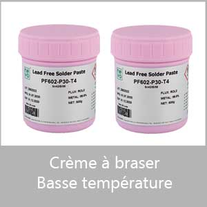 Crème à braser basse température